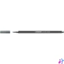 Kép 2/2 - Filctoll, 1,4 mm, STABILO "Pen 68 metallic", ezüst