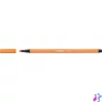 Kép 2/2 - Filctoll, 1 mm, STABILO "Pen 68", halvány narancssárga
