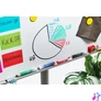 Kép 2/2 - Táblaceruza fehértáblához, flipchartpapírhoz, kúpos, STABILO "MARKdry", fekete