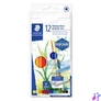 Kép 1/3 - Akvarell ceruza készlet, hatszögletű, STAEDTLER® "146 10C", 12 különböző szín