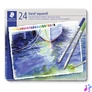 Kép 1/3 - Akvarell ceruza készlet, hatszögletű, fém doboz, STAEDTLER "Karat® aquarell 125", 24 különböző szín