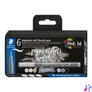 Kép 1/8 - Ecsetirón készlet, STAEDTLER "Pigment 372", 6 különböző fekete és szürke árnyalat