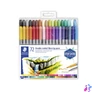 Kép 1/4 - Filctoll készlet, 0,8/3,0 mm, kétvégű, STAEDTLER® "3200", 72 különböző szín