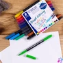 Kép 2/2 - Ecsetirón készlet, 0,5-0,8/1,0-6,0 mm, kétvégű, STAEDTLER "3004"", 12 szín