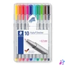 Kép 1/5 - Tűfilc készlet, 0,3 mm, STAEDTLER "Triplus 334", 10 különböző szín