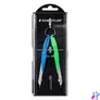 Kép 1/2 - Körző készlet, precíziós, 2 darabos, STAEDTLER "Mars Comfort 556", neon kék/zöld