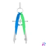 Kép 2/2 - Körző készlet, precíziós, 2 darabos, STAEDTLER "Mars Comfort 556", neon kék/zöld