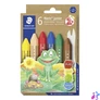 Kép 1/3 - Zsírkréta, jumbo, hatszögletű, STAEDTLER "Noris Junior 224", 6 különböző szín