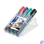 Kép 2/2 - Alkoholos marker készlet, 2 mm, kúpos, STAEDTLER "Lumocolor® 352", 4 különböző szín