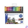 Kép 1/3 - Alkoholos marker készlet, 0,5/3,0 mm, kétvégű, STAEDTLER "3187", 36 különböző szín