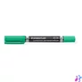 Kép 1/2 - Alkoholos marker, 0,6/1,5 mm, kúpos, kétvégű, STAEDTLER "Lumocolor® duo 348", zöld
