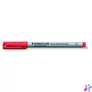 Kép 1/2 - Alkoholmentes marker, OHP, 0,6 mm, STAEDTLER "Lumocolor® 316 F", piros