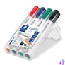 Kép 2/2 - Táblamarker készlet, 2-5 mm, vágott, STAEDTLER "Lumocolor® 351 B", 4 különböző szín