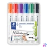 Kép 1/2 - Táblamarker készlet, 2 mm, kúpos, STAEDTLER "Lumocolor® 351", 6 különböző szín