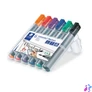 Kép 2/2 - Flipchart marker készlet, 2 mm, kúpos, STAEDTLER "Lumocolor 356", 6 különböző szín
