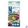 Kép 1/5 - Színes ceruza készlet, hatszögletű, STAEDTLER "Noris Colour 185", 24 különböző szín