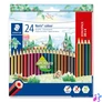 Kép 1/2 - Színes ceruza készlet, hatszögletű, STAEDTLER "Noris Colour 185", 20+4 különböző szín