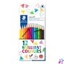 Kép 1/3 - Színes ceruza készlet, háromszögletű, STAEDTLER "Ergo Soft 157", 12 különböző szín