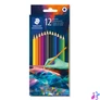 Kép 1/2 - Színes ceruza készlet, hatszögletű, STAEDTLER "175 C", Multiverzum 1, 12 különböző szín