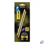 Kép 1/6 - Grafitceruza készlet, hegyezővel, radírral, HB, STAEDTLER "Norix® 181", sárga