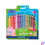 Kép 1/8 - Színes ceruza készlet, hatszögletű, jumbo, STAEDTLER „Noris® junior 140", Peppa malac, 12 szín