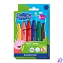 Kép 1/8 - Filctoll készlet, 2,5 mm, kimosható, jumbo, STAEDTLER „Noris® junior 329”, Peppa malac, 6 szín