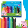 Kép 2/9 - Filctoll készlet, 2,5 mm, kimosható, jumbo, STAEDTLER „Noris® junior 329”, Peppa malac, 12 szín