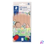 Kép 1/2 - Színes ceruza készlet, hatszögletű, STAEDTLER "Noris® natural 143N", 12 szín
