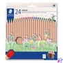 Kép 1/2 - Színes ceruza készlet, hatszögletű, STAEDTLER "Noris® natural 143N", 24 szín