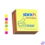 Kép 2/3 - Öntapadó jegyzettömb csomag, "Z", 76x76 mm, 6x100 lap, STICK N, neon színek