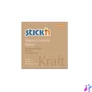 Kép 4/8 - Öntapadó jegyzettömb, 76x76 mm, 100 lap, STICK N "Kraft Notes", barna