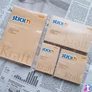 Kép 8/9 - Öntapadó jegyzettömb, 76x127 mm, 100 lap, STICK N "Kraft Notes", barna