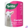 Kép 1/2 - Háztartási papírtörlő, tekercses, 3 rétegű, 220 lap, TENTO "Complex", fehér
