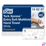 Kép 2/2 - Kéztörlő, Interfold hajtás, H2 rendszer, 2 rétegű, 100 lap, Premium, TORK "Xpress Extra Soft Multifold", fehér
