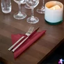 Kép 2/2 - Szalvéta, 1/4 hajtogatott, 3 rétegű, 32,5x32,8 cm, Advanced, TORK "Soft Lunch", bordó