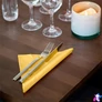 Kép 2/2 - Szalvéta, 1/4 hajtogatott, 3 rétegű, 32,5x32,8 cm, Advanced, TORK "Soft Lunch", sárga