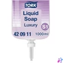 Kép 1/2 - Folyékony szappan, 1 l, S1 rendszer, TORK "Luxury", lila