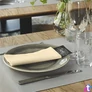 Kép 2/2 - Szalvéta, iparilag komposztálható, 1/8 hajtogatott, 1 rétegű, 39x39 cm, Premium, TORK "LinStyle", pezsgő