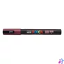 Kép 1/2 - Dekormarker, 0,9-1,3 mm, UNI "Posca PC-3M", vörösbor