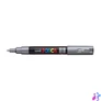 Kép 2/2 - Dekormarker, 0,7-1,0 mm, UNI "Posca PC-1M", ezüst
