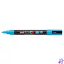 Kép 2/2 - Dekormarker, 0,9-1,3 mm, UNI "Posca PC-3M", világoskék