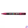 Kép 2/2 - Dekormarker, 0,9-1,3 mm, UNI "Posca PC-3M", sötétpiros