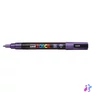 Kép 2/2 - Dekormarker, 0,9-1,3 mm, UNI "Posca PC-3ML", fényes lila