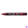 Kép 2/2 - Dekormarker, 1,8-2,5 mm, UNI "Posca PC-5M", vörösbor