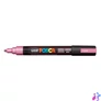 Kép 2/2 - Dekormarker, 1,8-2,5 mm, UNI "Posca PC-5M", metálrózsaszín