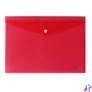 Kép 1/3 - Irattartó tasak, A4, PP, patentos, VICTORIA OFFICE, piros