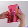 Kép 3/3 - Irattartó tasak, DL, PP, patentos, VICTORIA OFFICE, piros