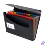 Kép 1/2 - Harmonikamappa, PP, 12 rekeszes, VIQUEL "Rainbow Class", fekete