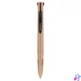 Kép 1/3 - Golyóstoll, 0,37 mm, nyomógombos, négyszínű, ZEBRA "Smooth", rose gold