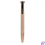 Kép 2/3 - Golyóstoll, 0,37 mm, nyomógombos, négyszínű, ZEBRA "Smooth", rose gold